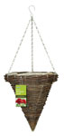Rattan Roll Top Hanging Basket Cone