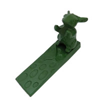 Green Cast Iron Door Stopper