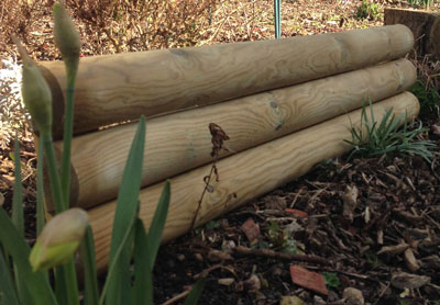 edging log horizontal garden border wooden lawn rolls 21cm roll panels landscaping 1m acatalog