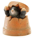 Mole in Pot Garden Ornament