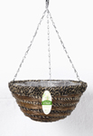 Black Seagrass & Grass Hanging Basket