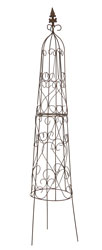 Chestnut Garden Obelisk - Large Twist