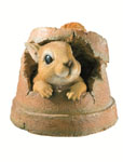 Squirrel Pot Garden Ornament