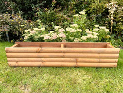 Lodge Wooden Plant Container Tan 120cm