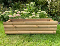 Lodge Wooden Plant Container Tan 90cm