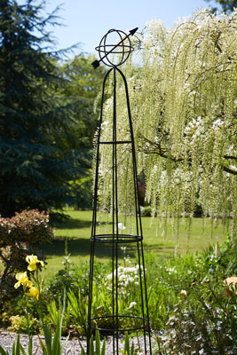 Heavy Duty Tall Plant Support Obelisk Frame 2.5m 