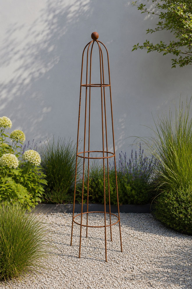 Garden Plant Support Frame for Climbing Plants Rust