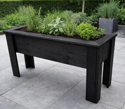 Long Raised Wooden Planter Box Patio and Balcony Garden Planter Ready Made 110cm