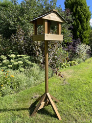 Wooden Bird Feeder Table