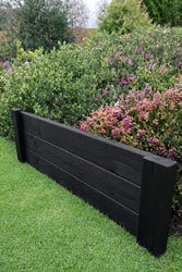 Timber Garden Edging Panel Lawn Border & Landscape Edging 3 Board 100cm Long