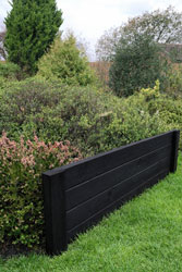 Timber Garden Border Fence Lawn and Flower Bed Edging 4 Board 110cm Long