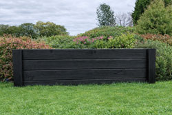 Flower Bed Edging Wooden Lawn Border and Landscape Edge 4 Board 110cm Long